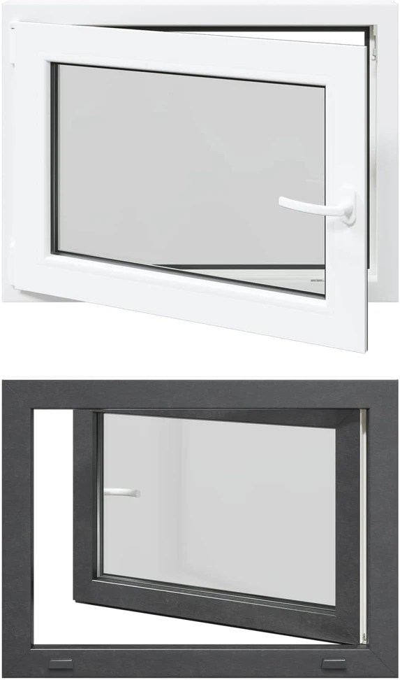 Bendras lango vidinis atspalvis baltas RISOR 80 x 70 cm