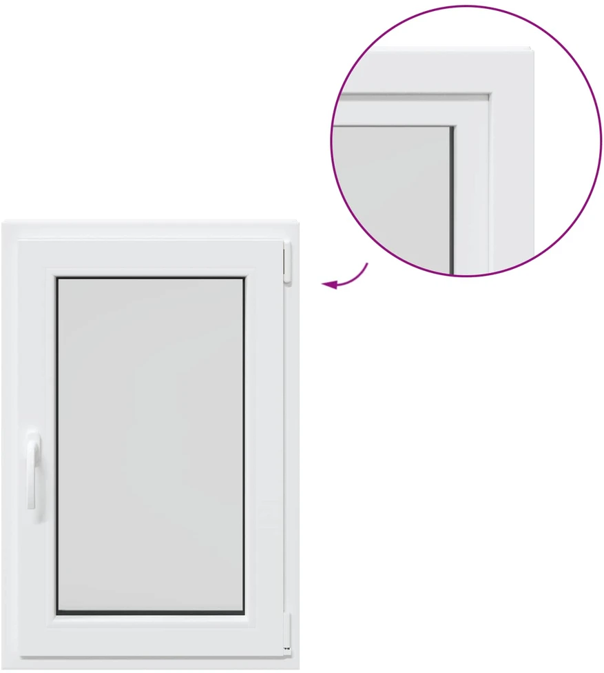 Bendras lango vidinis atspalvis baltas RISOR 60 x 90 cm
