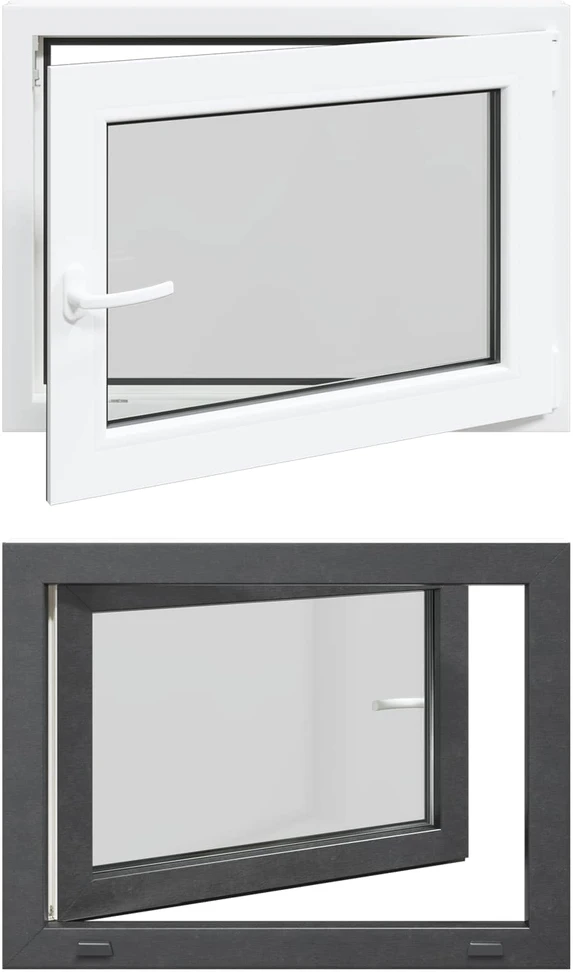 Bendras lango vidinis atspalvis baltas RISOR 80 x 60 cm