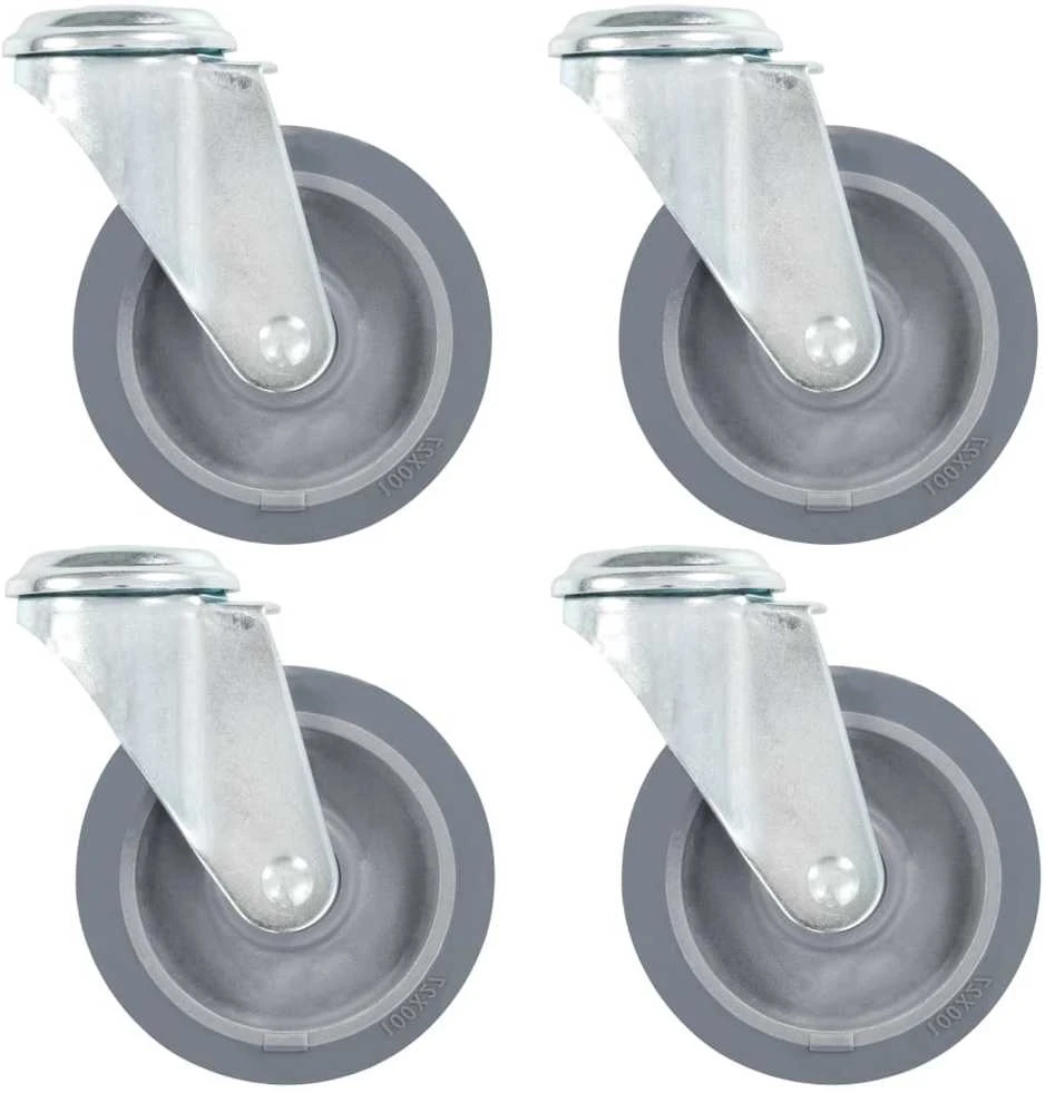 Pasukami ratukai, 4vnt., 100mm, tvirtinami varžtu