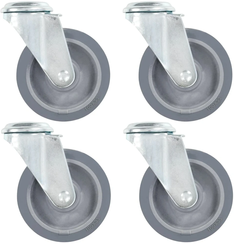 Pasukami ratukai, 4vnt., 100mm, tvirtinami varžtu