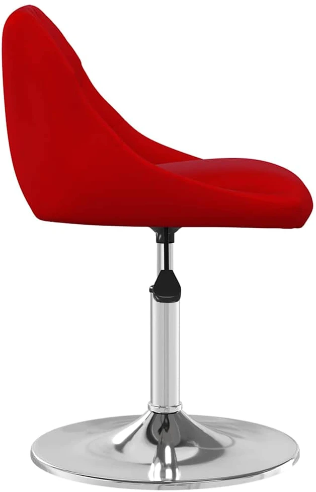 Pasukamos valgomojo kėdės, 6vnt., vyno raudonos, aksomas