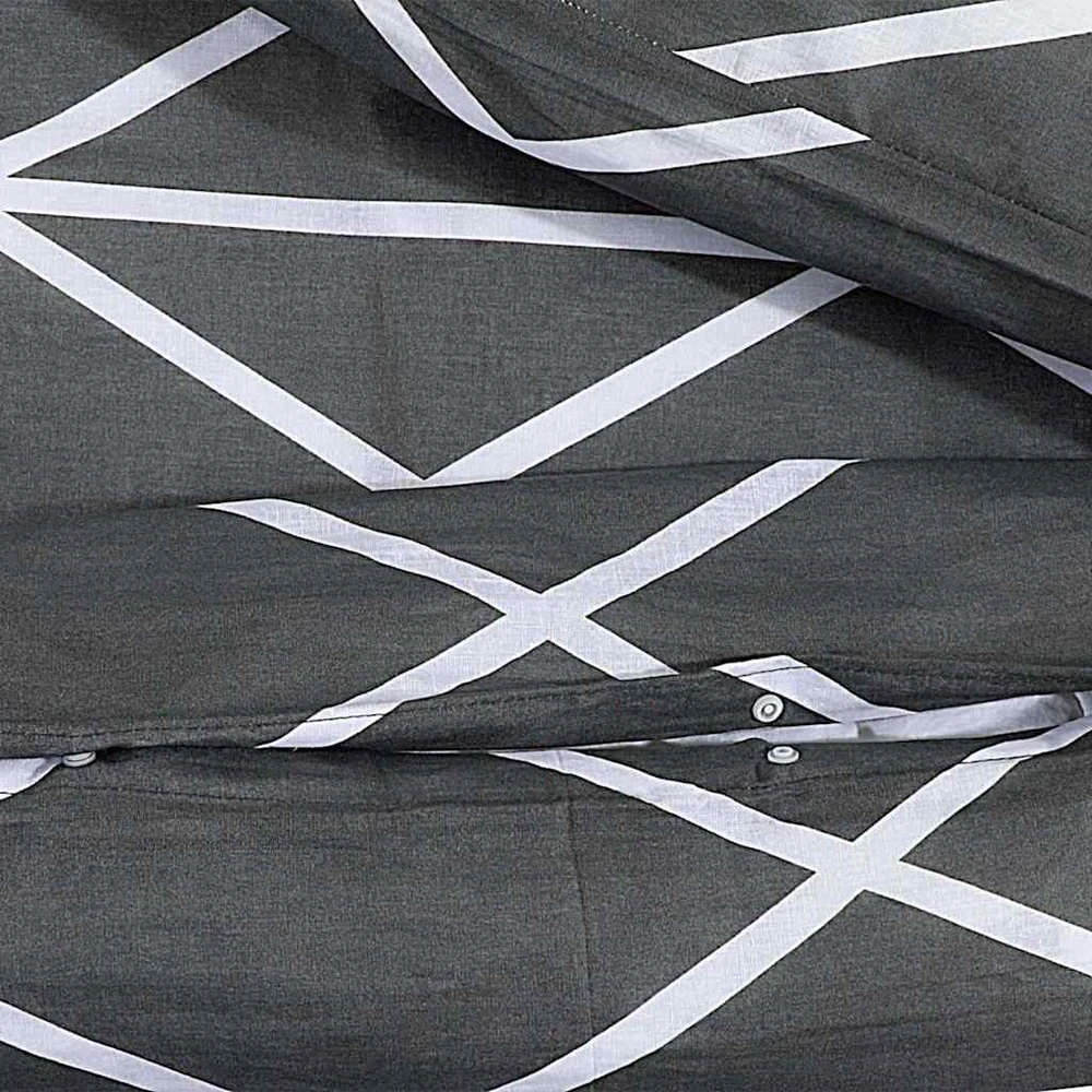 Patalynės komplektas, pilkas, 200x200cm, medvilnė