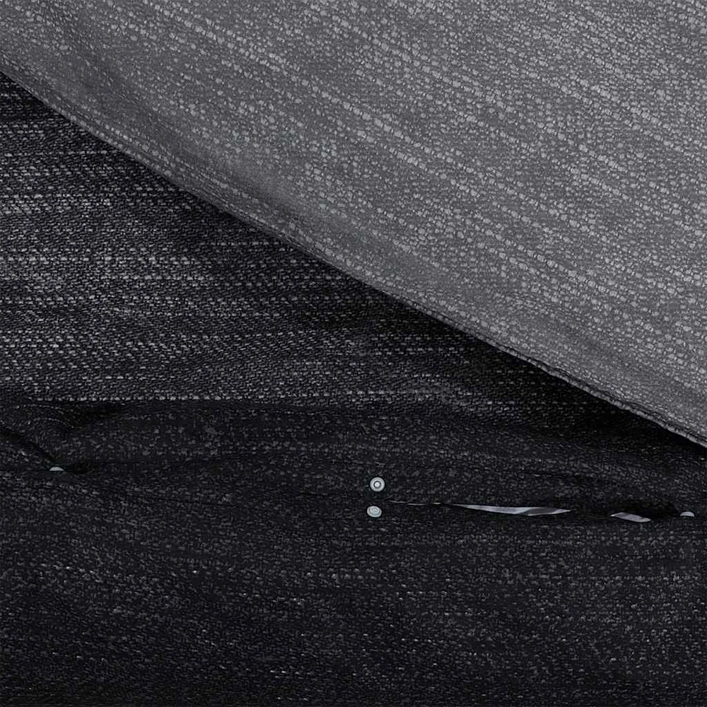 Patalynės komplektas, tamsiai pilkas, 260x220cm, medvilnė