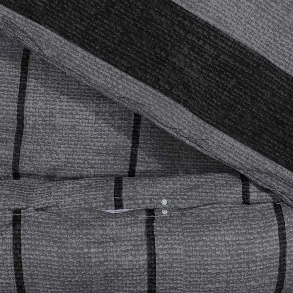 Patalynės komplektas, tamsiai pilkas, 260x240cm, medvilnė