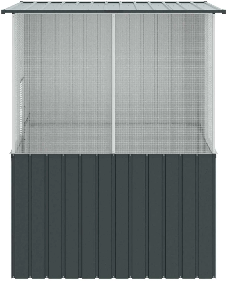 Paukščių narvas Antracitas 165 x 165 x 200 cm Cinkuota plienas