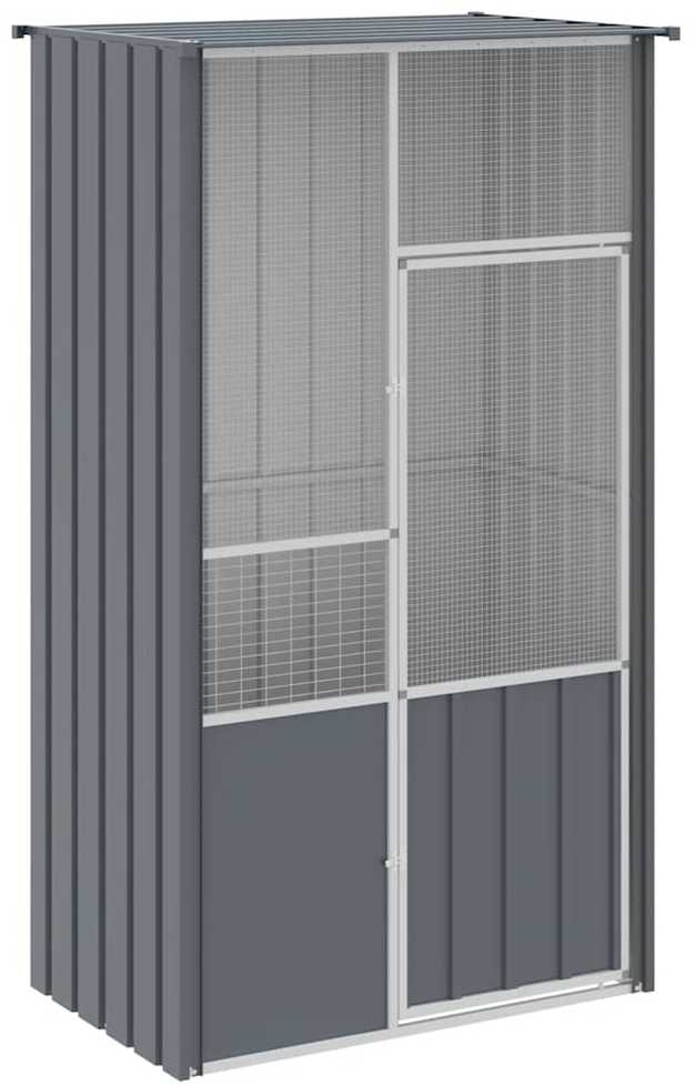 Paukščių narvas, antracito, 115x78x200cm, galvanizuotas plienas
