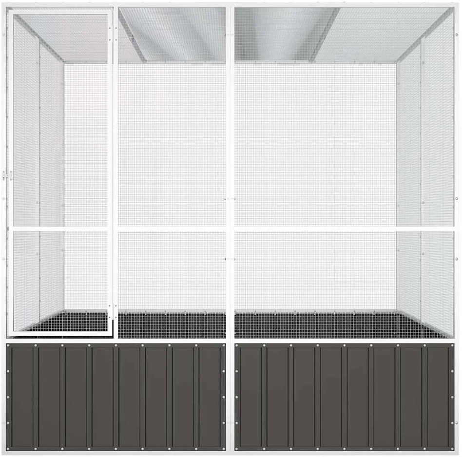 Paukščių narvas, antracito, 213,5x217,5x211,5cm, plienas