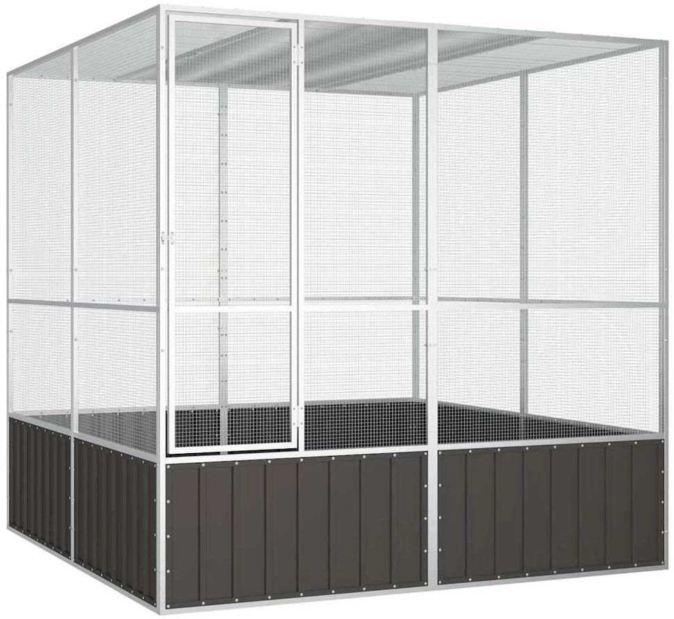 Paukščių narvas, antracito, 213,5x217,5x211,5cm, plienas