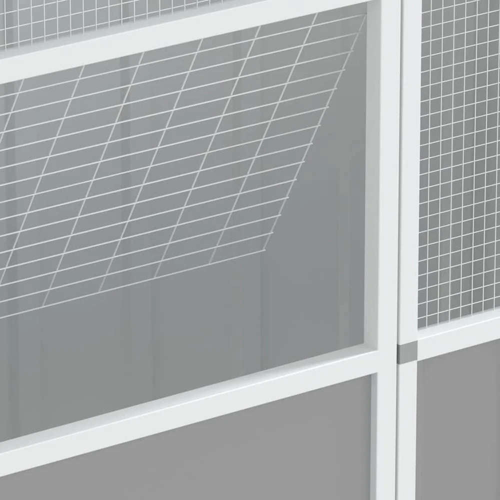 Paukščių narvas, pilkas, 215x78x200cm, galvanizuotas plienas
