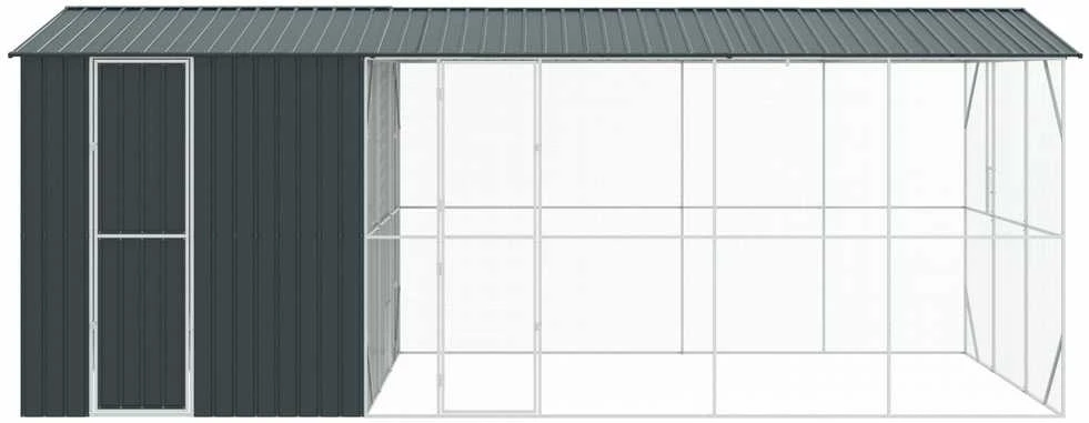 Paukščių narvas Antracitas 645 x 310 x 247 cm Cinkuota plienas