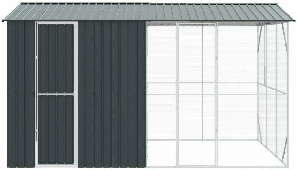 Paukščių narvas Antracitas 430 x 310 x 247 cm Cinkuota plienas