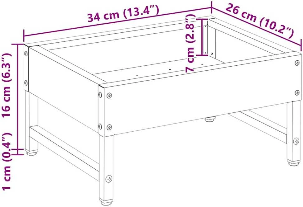 Paukščių šėrykla Sidabro 80 x 28 x 13.5 cm Cinkuota plienas