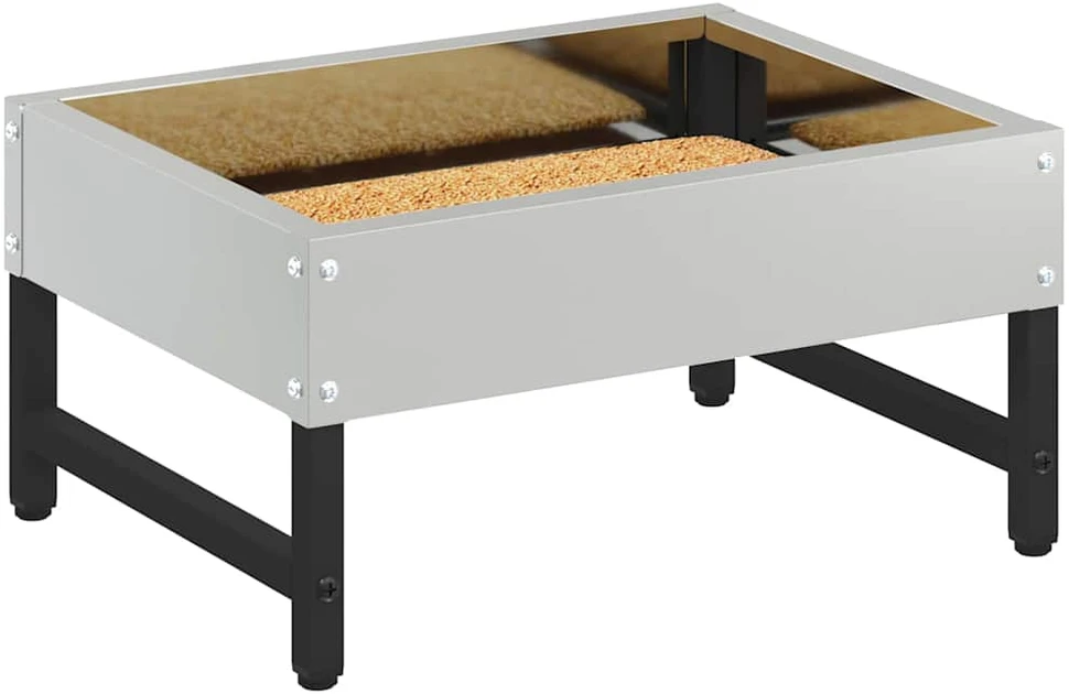 Paukščių šėrykla Sidabro 80 x 28 x 13.5 cm Cinkuota plienas