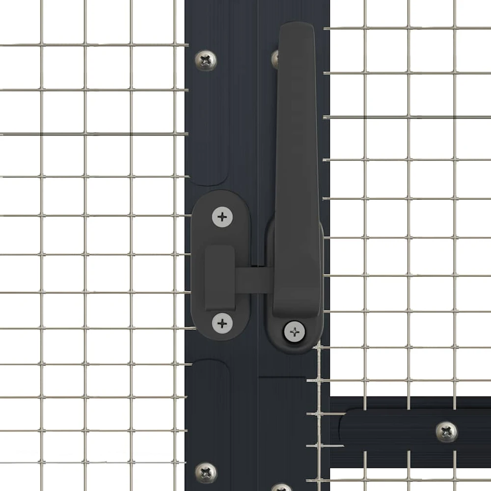 Paukštidė, antracito spalvos, 1,79x3x1,85m, aliuminis