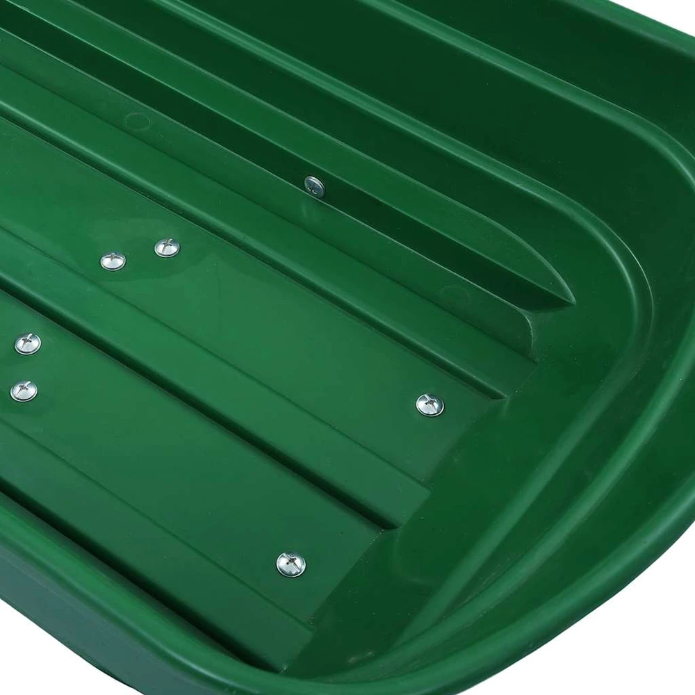 Paverčiamas rankinis sodo vežimėlis, žalios spalvos, 300kg, 75l
