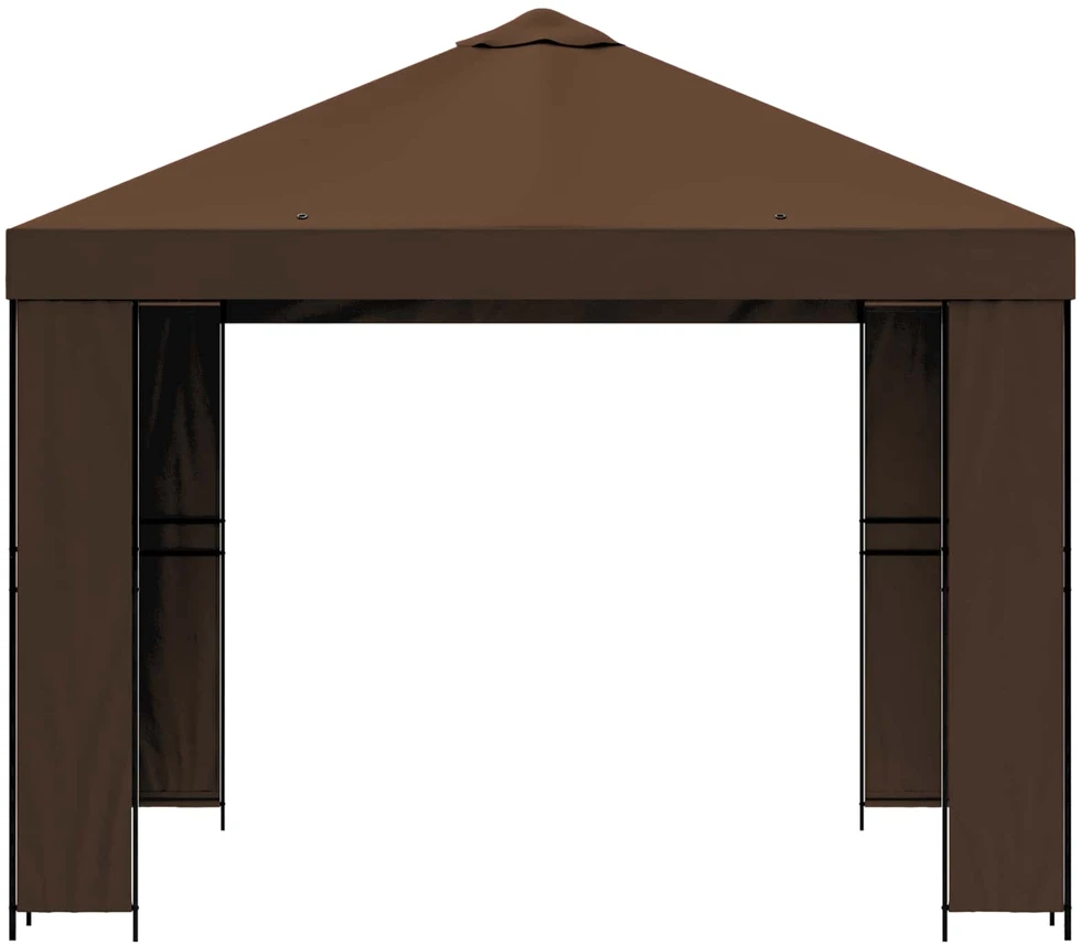 Pavėsinė 3 x 3 m Ruda Poliesteris ir plienas 190 gsm