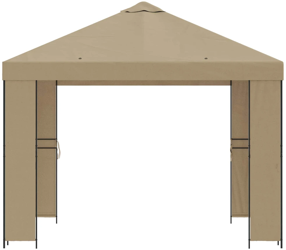 Pavėsinė 3 x 3 m Smėlio Poliesteris ir plienas 190 gsm