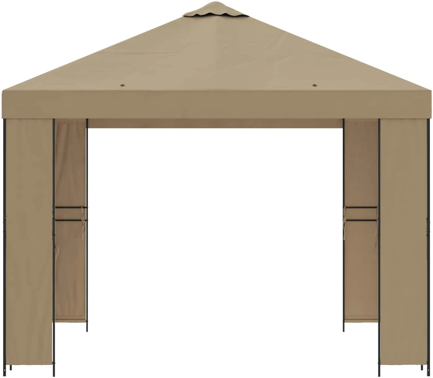 Pavėsinė 3 x 3 m Smėlio Poliesteris ir plienas 190 gsm