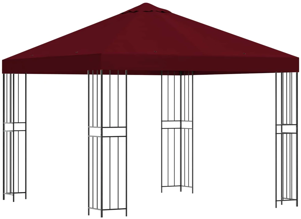 Pavėsinė 3 x 3 m Vyšninė Poliesteris ir plienas 190 gsm