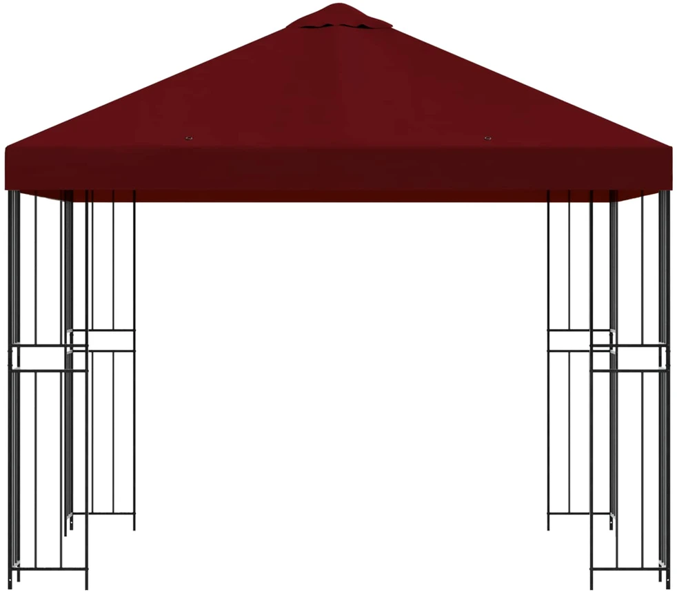 Pavėsinė 3 x 3 m Vyšninė Poliesteris ir plienas 190 gsm