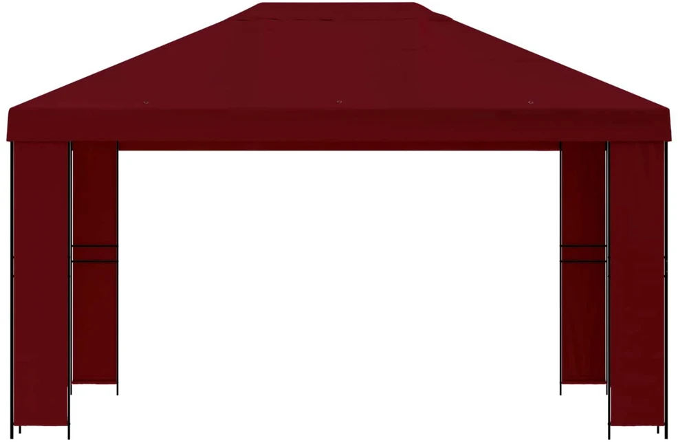 Pavėsinė 4 × 3 m Vyšninė Poliesteris ir plienas 190 gsm