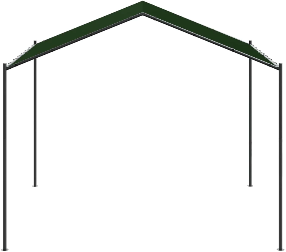 Pavėsinė 4 x 4 x 2,6 m Taupe Poliesteris ir plienas
