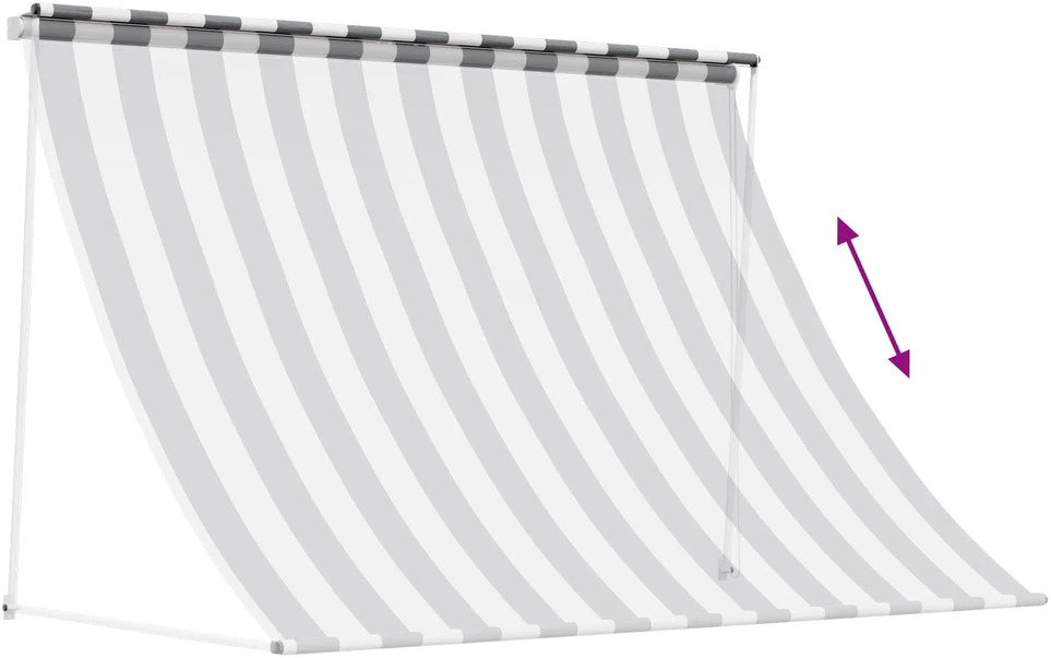Pavėsinė Antracito ir baltos 350 x 150 cm