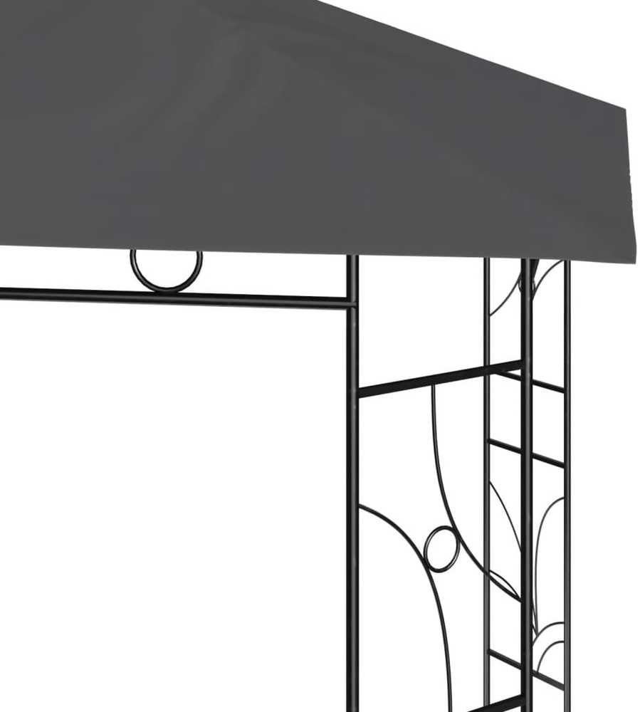 Pavėsinė, antracito spalvos, 3x3x2,7m, 160g/m²