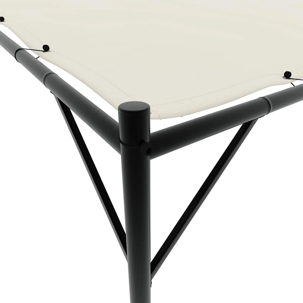 Pavėsinė, baltos spalvos, 4x4m, audinys ir plienas, 180g/m²