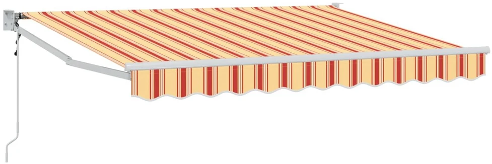 Ištraukiama markizė Geltona, oranžinė ir balta 2,5 x 2 m