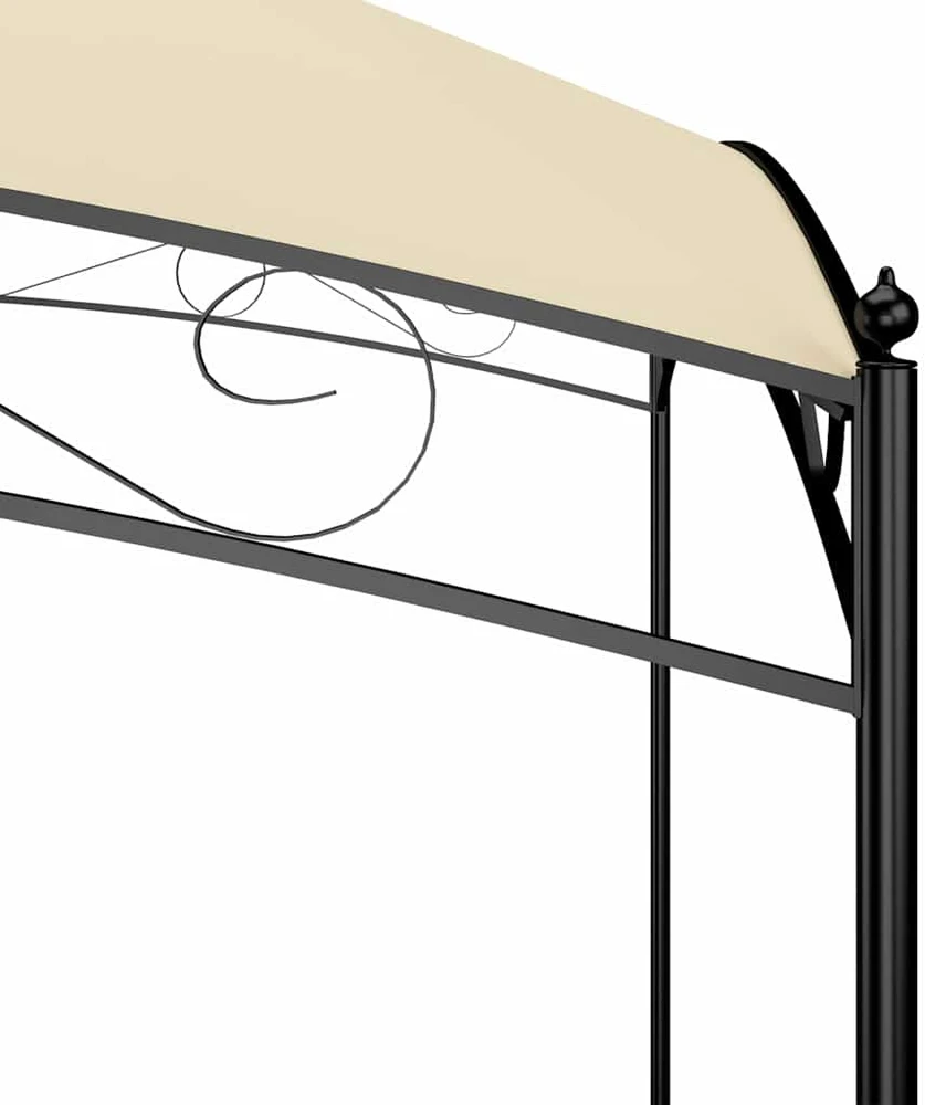Pavėsinė, kreminės spalvos, 3x3x2,65m, 180 g/m²