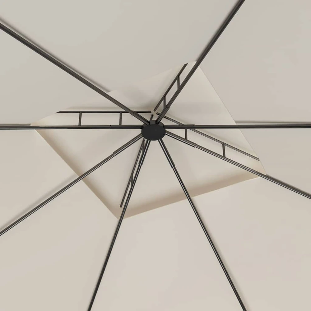 Pavėsinė, kreminės spalvos, 3x3x2,7m, 160g/m²