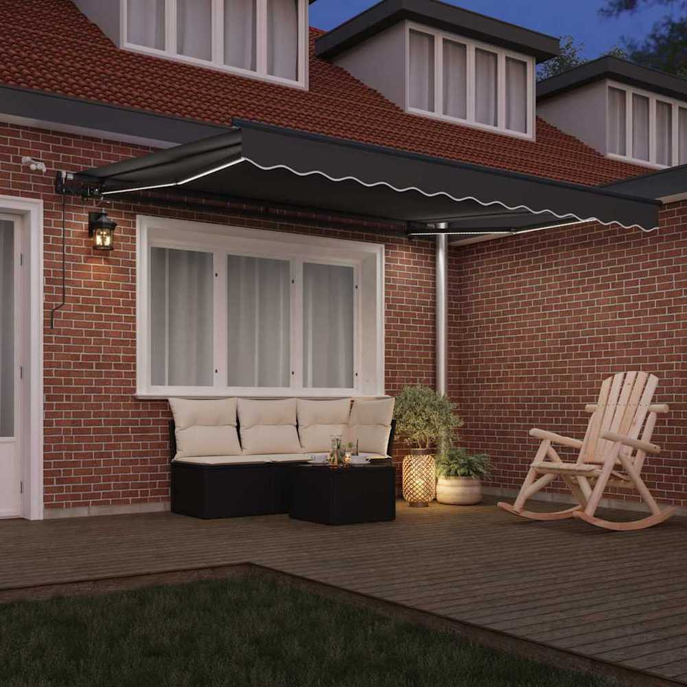 Elektrinis markizės rėmas su LED ir jutikliu 3,5 x 2,5 m