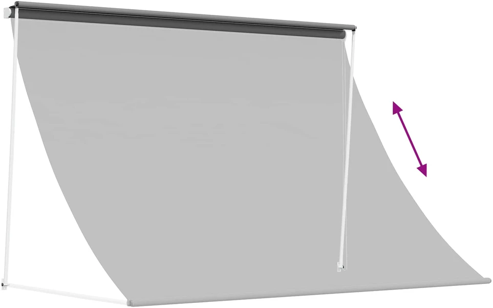 Pavėsinė Šviesiai pilka 400 x 150 cm