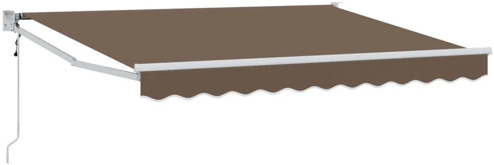 Ištraukiama markizė Taupe 4 x 2 m Poliesteris ir Metalas