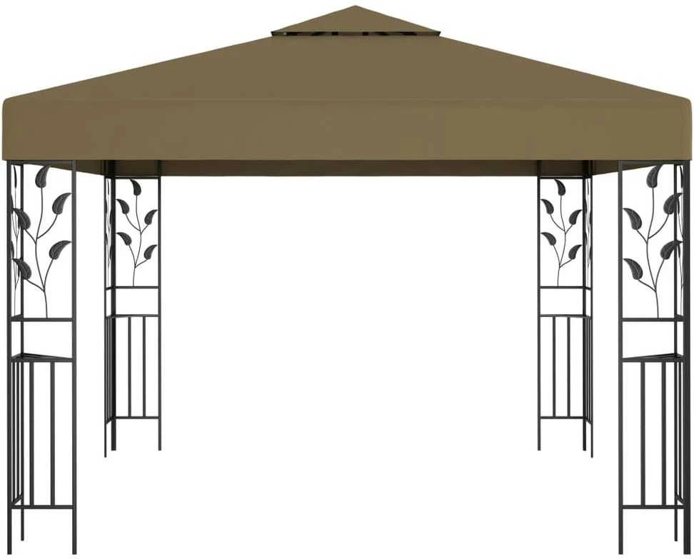 Pavėsinė, taupe spalvos, 3x3m, 180g/m²