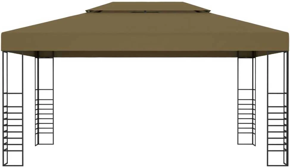 Pavėsinė, taupe spalvos, 3x4m, 180g/m²