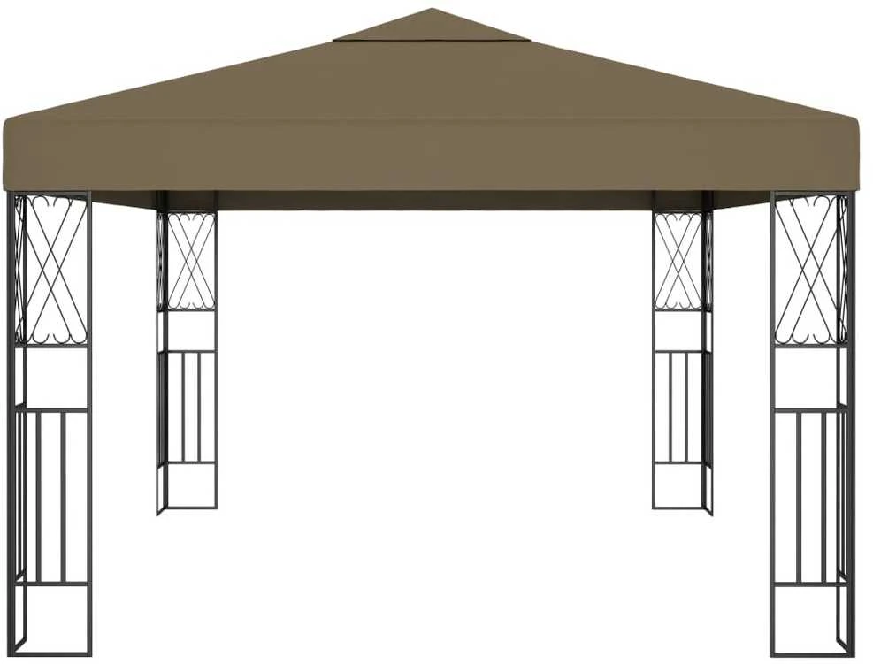 Pavėsinė, taupe spalvos, 3x4m, audinys