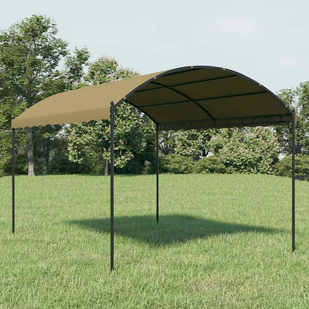 Pavėsinė, taupe spalvos, 4x3x2,6m, 180g/m²
