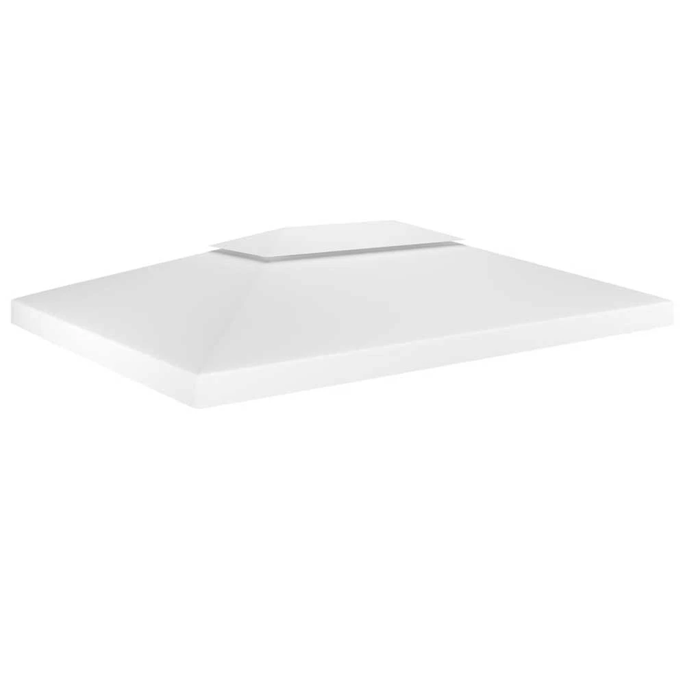 Pavėsinės uždangalas, 2 pakopų, baltas, 4x3m, 310 g/m²