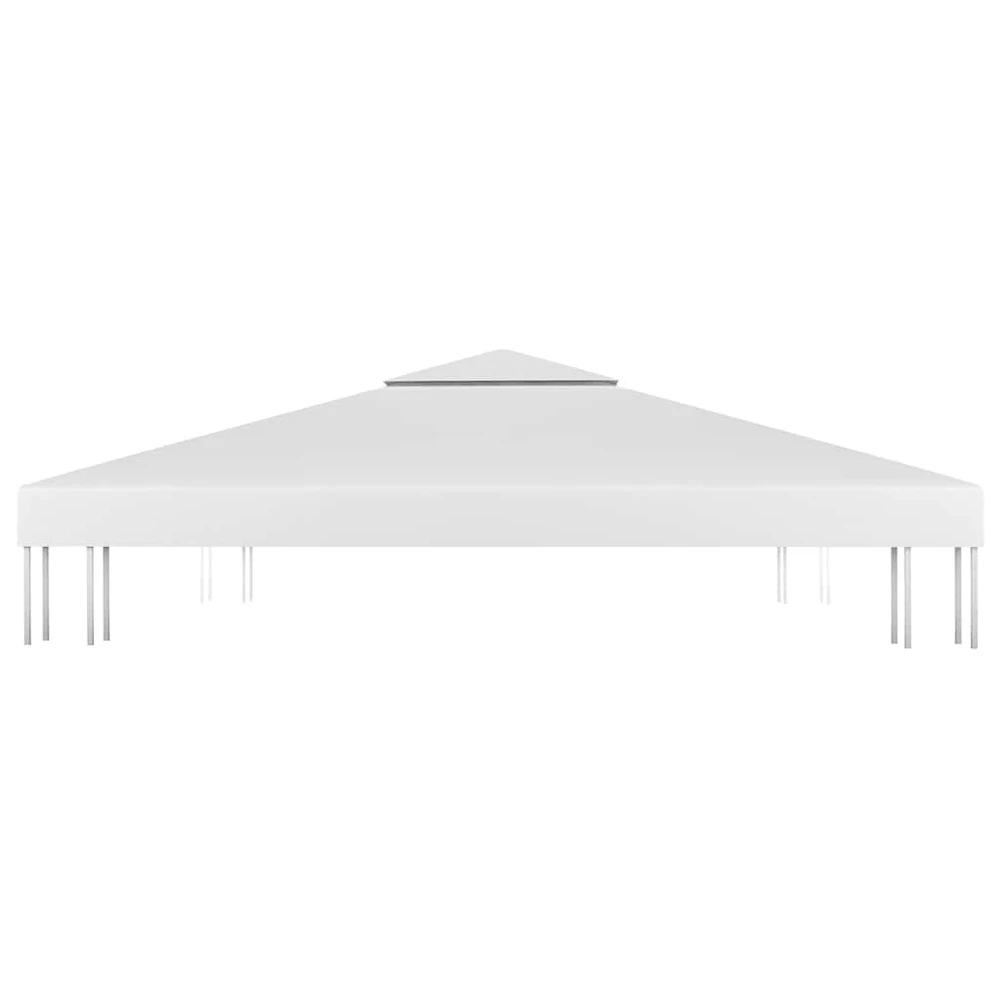 Pavėsinės uždangalas, 2 pakopų, baltas, 4x3m, 310 g/m²