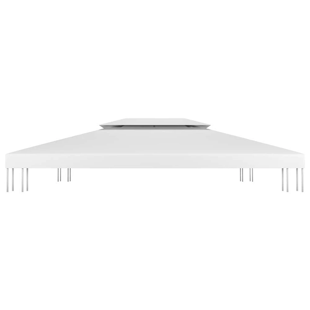 Pavėsinės uždangalas, 2 pakopų, baltas, 4x3m, 310 g/m²