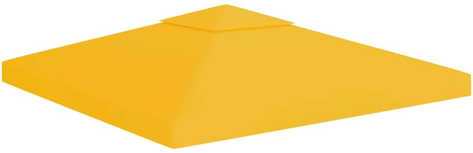 Pavėsinės uždangalas, 2 pakopų, geltonas, 3x3m, 310 g/m²