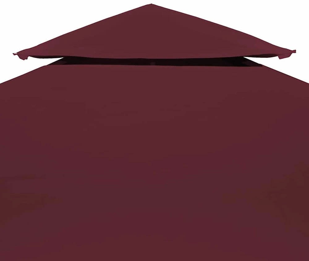Pavėsinės uždangalas, bordo, 4x3m, 310 g/m²
