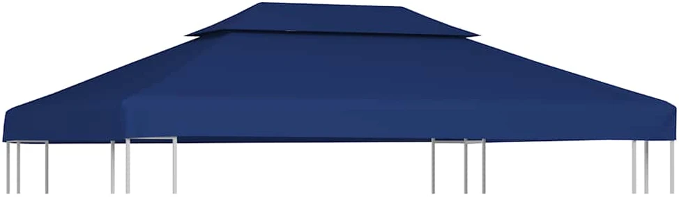 Pavėsinės uždangalas, mėlynas, 4x3m, 310 g/m²