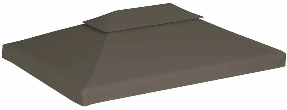 Pavėsinės uždangalas, taupe, 4x3m, 310 g/m²