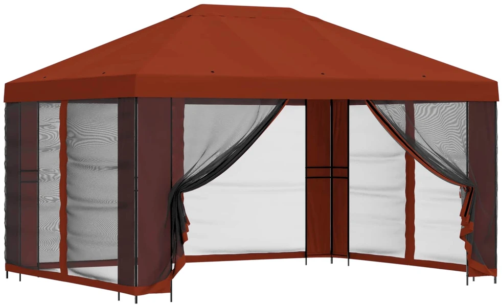 Paviljonas su šoninėmis sienelėmis 4 × 3 m Terakotos