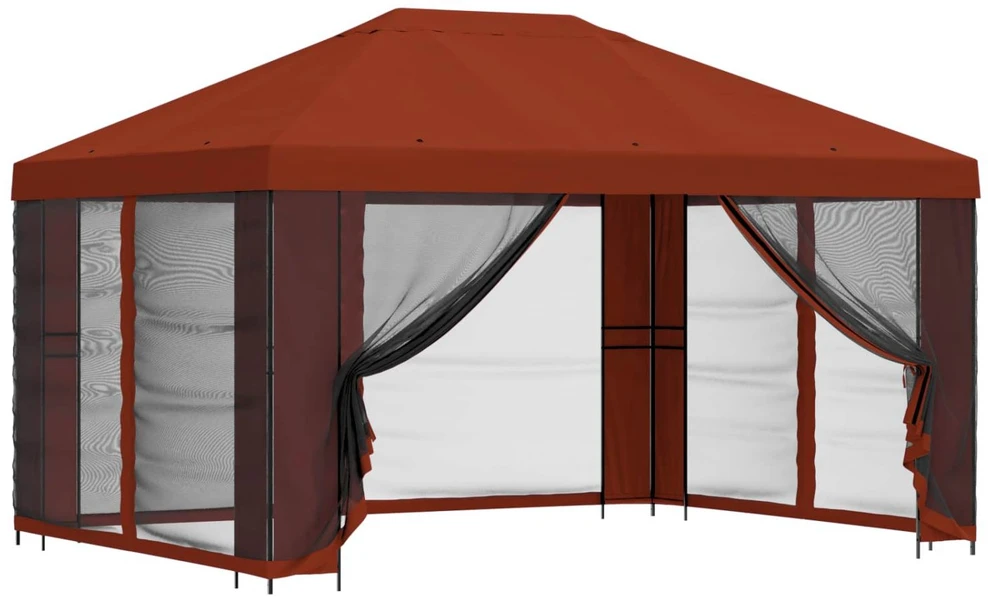 Paviljonas su šoninėmis sienelėmis 4 × 3 m Terakotos