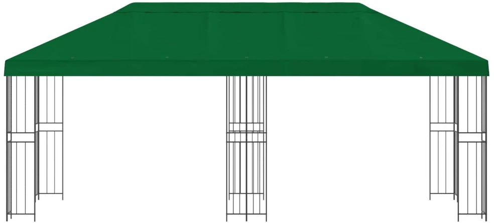 Sodo Paviljonas 6 x 3 m Žalia Poliesteris ir plienas 190 gsm